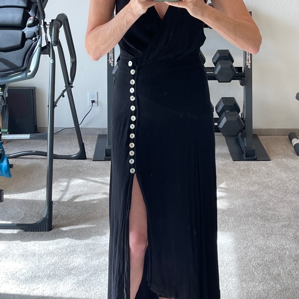 Free people maxi halter dress.